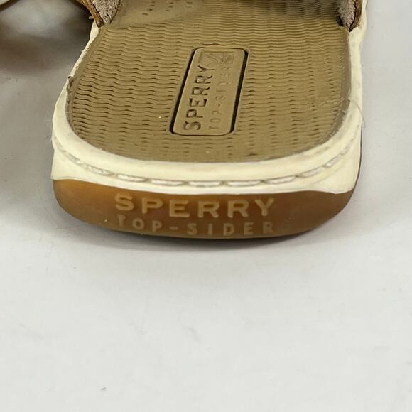 Sperry Top-Sider Womens 6.5M Shoes Sandals Flip Flops Flats Navy Nautical Stripe - Picture 6 of 15